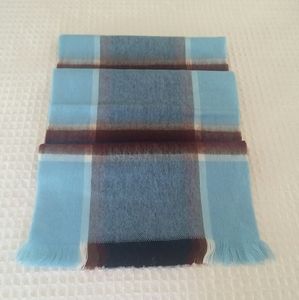 100% Brushed Acrylic Mens Plaid Scarf